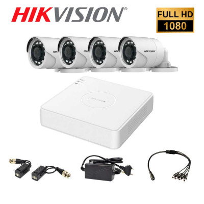 Комплект видеонаблюдения Hikvision 4OUT FullHD