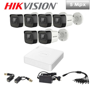 Комплект видеонаблюдения Hikvision 6OUT 5Mp PRO
