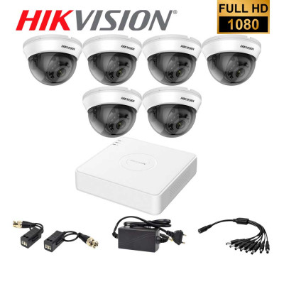 Комплект відеоспостереження Hikvision 6INDOOR FullHD
