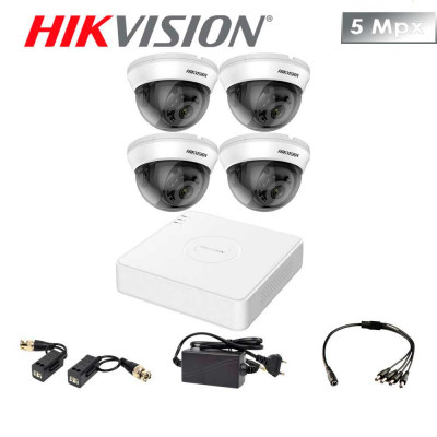 Комплект відеоспостереження Hikvision 4INDOOR 5Mp PRO
