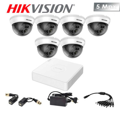 Комплект видеонаблюдения Hikvision 6INDOOR 5Mp PRO