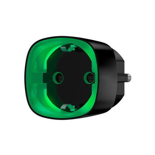 Радіокерована розумна розетка Ajax Socket black з лічильником енергоспоживання