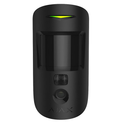 Бездротовий датчик руху Ajax MotionCam black з фотокамерою для підтвердження тривог