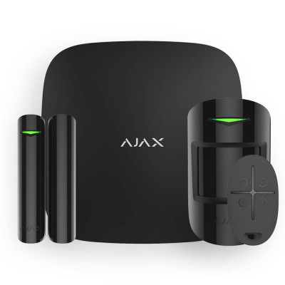 Комплект беспроводной сигнализации Ajax StarterKit 2 (8EU) black с поддержкой датчиков с фотофиксацией тревог