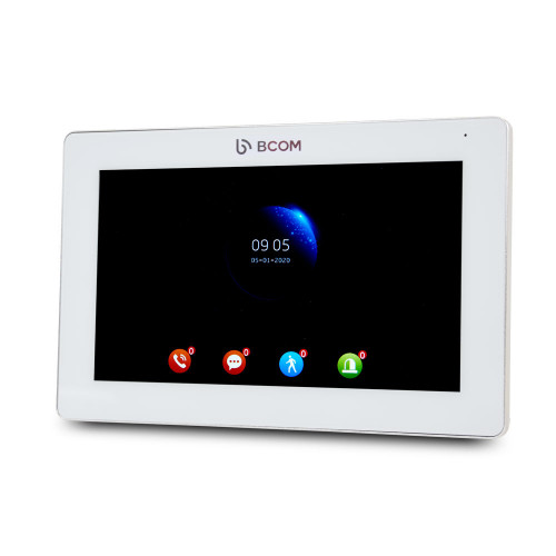 Комплект видеодомофона BCOM BD-770FHD White Kit: видеодомофон 7" и видеопанель