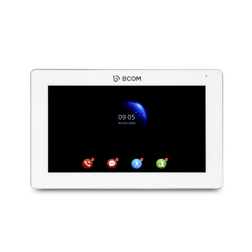 Комплект видеодомофона BCOM BD-770FHD White Kit: видеодомофон 7" и видеопанель