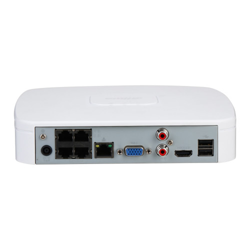 IP-відеореєстратор 4-канальний з PoE Dahua DHI-NVR2104-P-I2 з AI функціями для систем відеонагляду