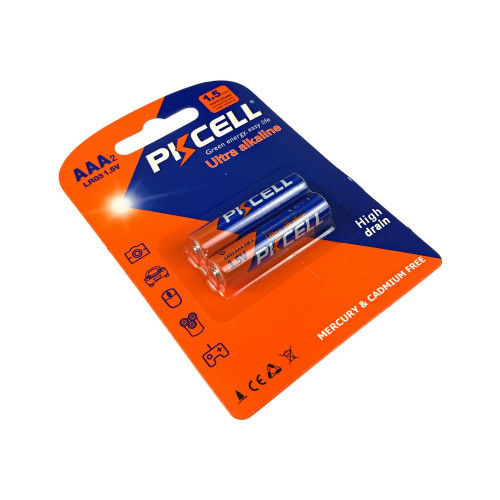 Батарейка PKCELL Ultra Alkaline AAA LR03 1.5V, 2шт./блистер