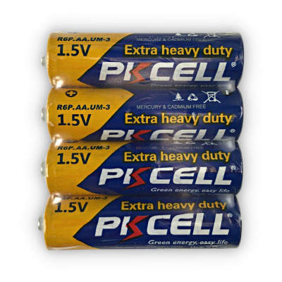 Батарейка PKCELL Extra Heavy Duty AA R6P 1.5V, 4шт./пленка