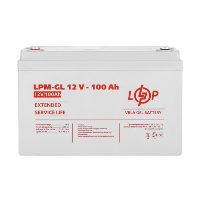 Акумулятор LogicPower 12V 100AH (LPM-GL 12V - 100 Ah) гелевий