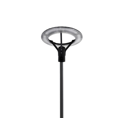 Комплект светильник светодиодный парковый Lightwell LW-GL-50S + столб парковый черный 4 м