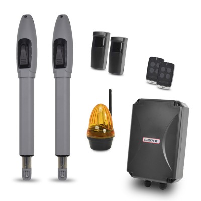 Комплект автоматики для розпашних воріт GATEXPERT SW300DC + Лампа сигнальна GATEXPERT YS433 + Фотоелементи GATEXPERT IR15 Комплект автоматики для розпашних воріт GATEXPERT SW300DC + Лампа сигнальна GATEXPERT YS433 + Фотоелементи GATEXPERT IR15